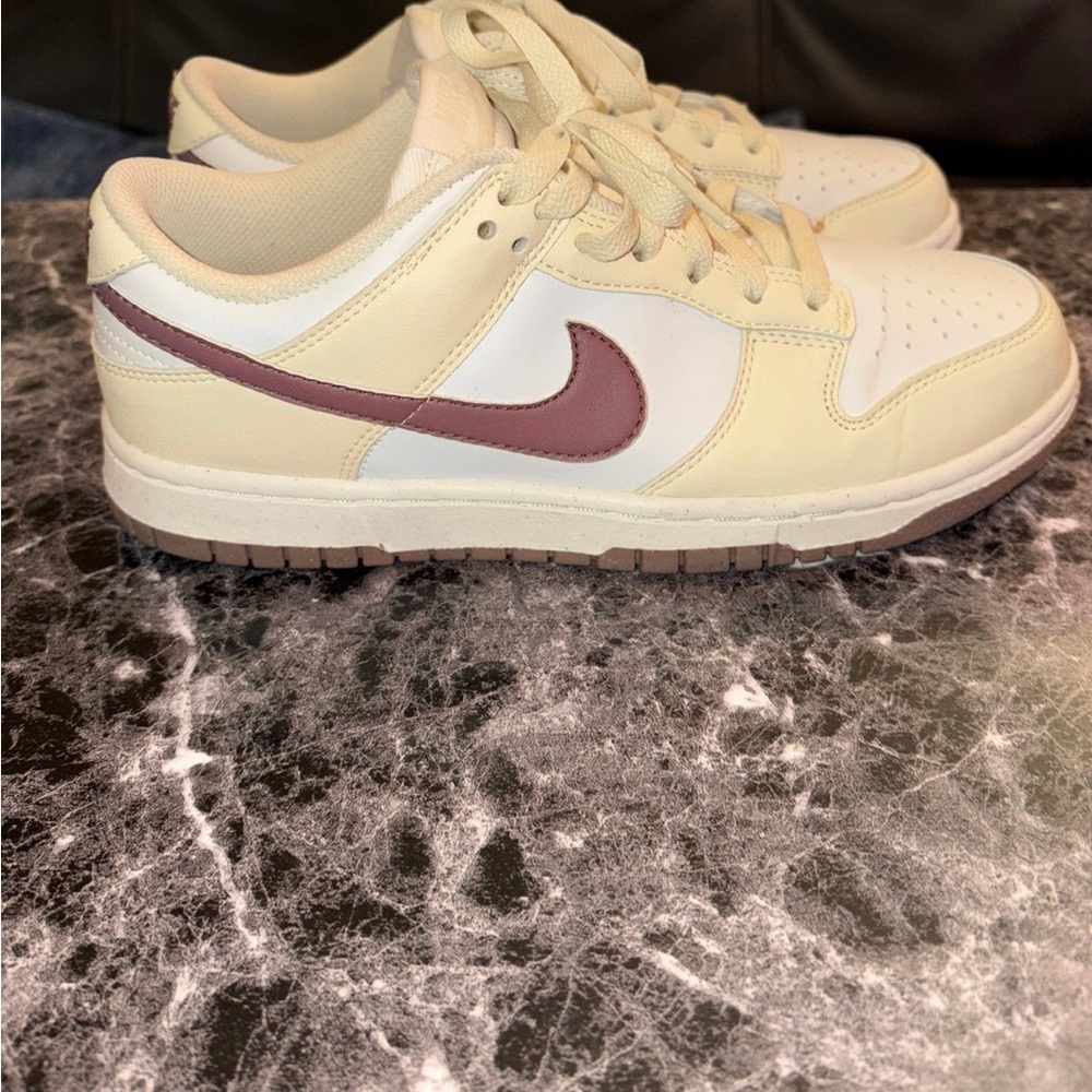 Nike Coconut Milk and Mauve Sneakers